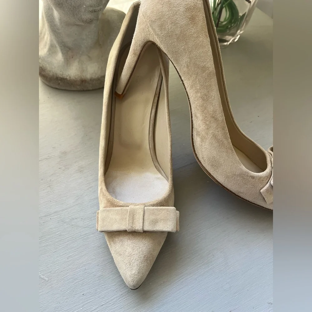 Anine Bing Cream Suede Women's Heels size 37